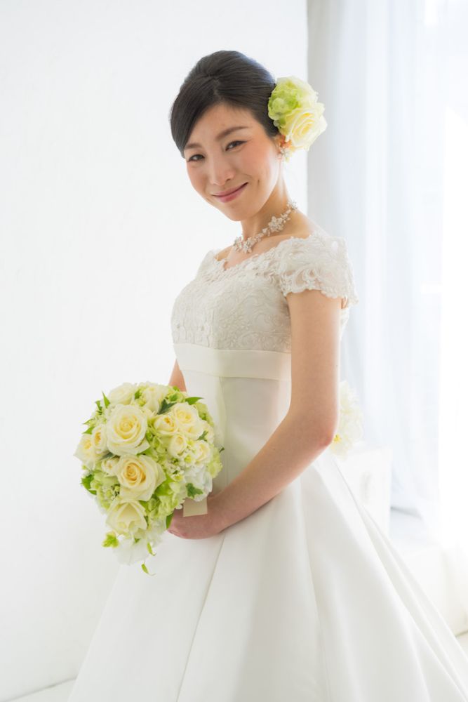 【生花】オーダーメイド/ オーバルブーケ・ティアドロップブーケ[セットプランAudrey] 【結婚式 フラワー 生花 ブーケ ブートニア オーダーメイド】