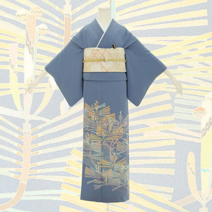 色留袖B-01-c 【結婚式 訪問着 色留袖 レンタル】