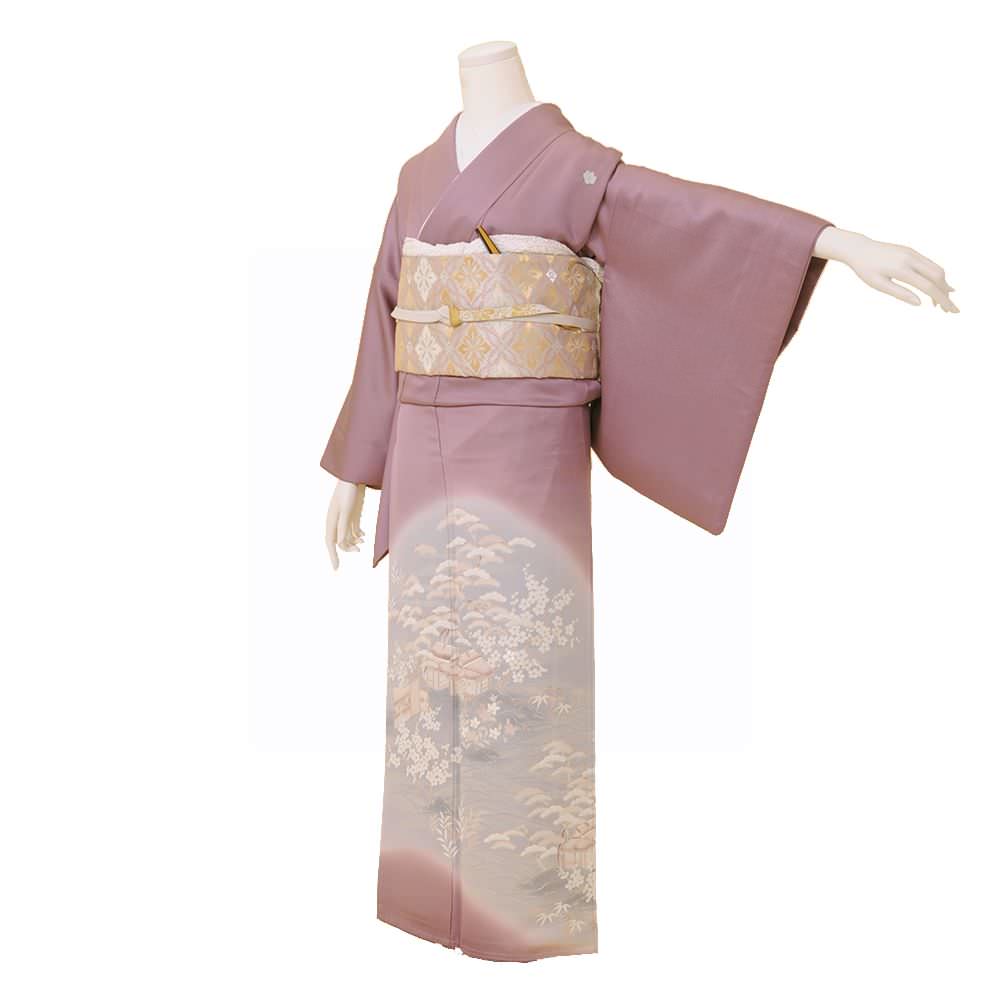 色留袖B-02-c 【結婚式 訪問着 色留袖 レンタル】