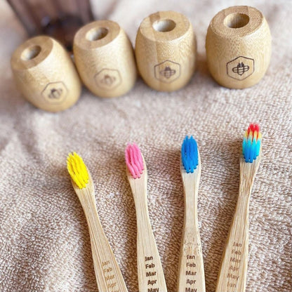 子供・女性向け「竹」歯ブラシ 4本セット 【結婚式 引き出物 ギフト】