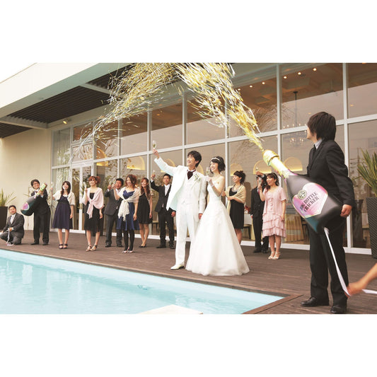 ビッグボトルクラッカー 【結婚式 挙式 披露宴 演出グッズ】
