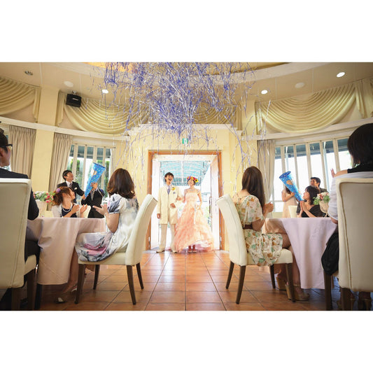 ビッグキャンディクラッカー(ブルーテープ) 【結婚式 挙式 披露宴 演出グッズ】