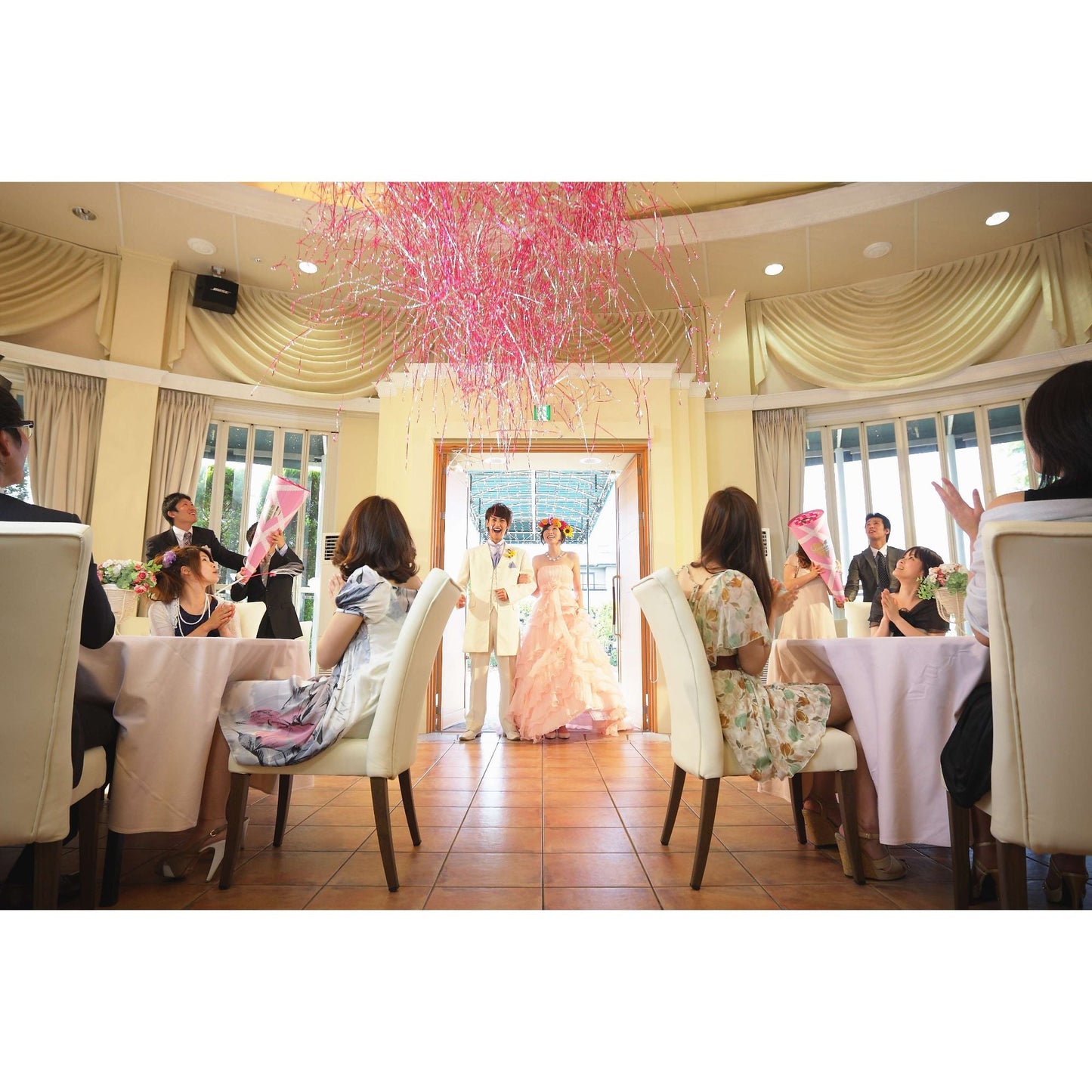 ビッグキャンディクラッカー(ピンクテープ) 【結婚式 その他ウェルカムグッズ】