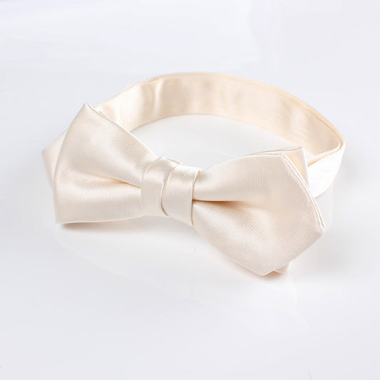 【剣蝶タイ オフホワイト】高級素材 拝絹地 使用 【結婚式 蝶ネクタイ】