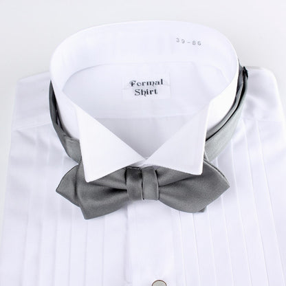 【剣蝶タイ グレー】高級素材 拝絹地 使用 【結婚式 蝶ネクタイ】