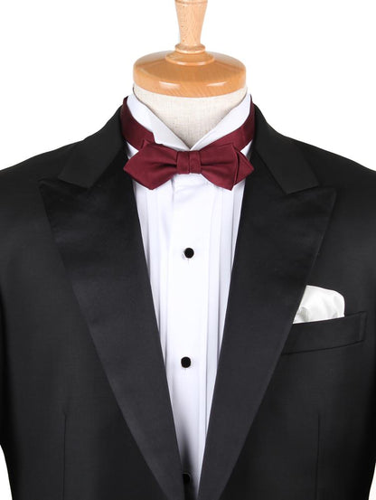 【剣蝶ネクタイ ワイン】高級素材 拝絹地 使用 【結婚式 蝶ネクタイ】