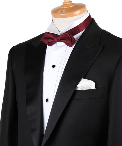 【剣蝶ネクタイ ワイン】高級素材 拝絹地 使用 【結婚式 蝶ネクタイ】