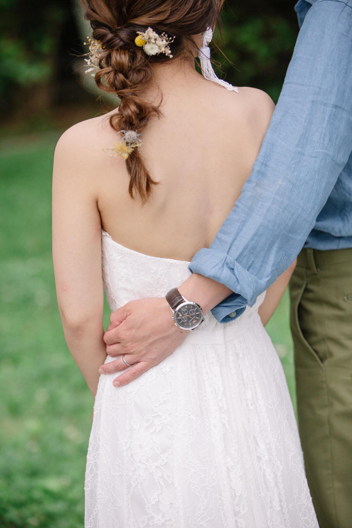 洋装へアメイク1点 お仕度上がりまで【結婚式 ヘアメイク 新郎 新婦】