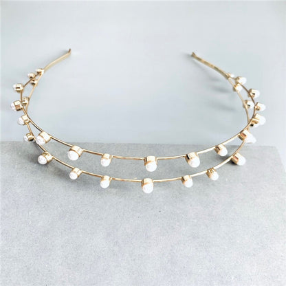 【ヘッドドレス】フローレンスヘアバンド/ウェディングアクセサリー 【結婚式 ヘアアクセサリー】