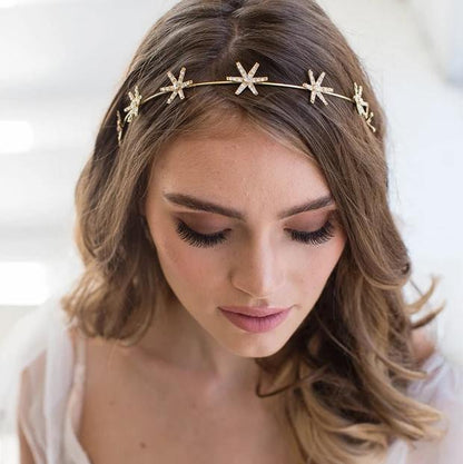 【ヘッドドレス】アナリアヘアバンド/ウェディングアクセサリー 【結婚式 ヘアアクセサリー】