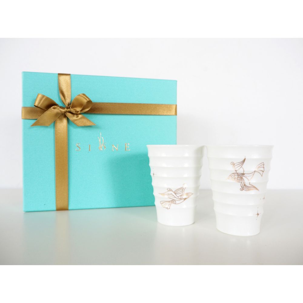 シアワセの鳥ミニカップセット 【結婚式 ギフト 引き出物 食器類】