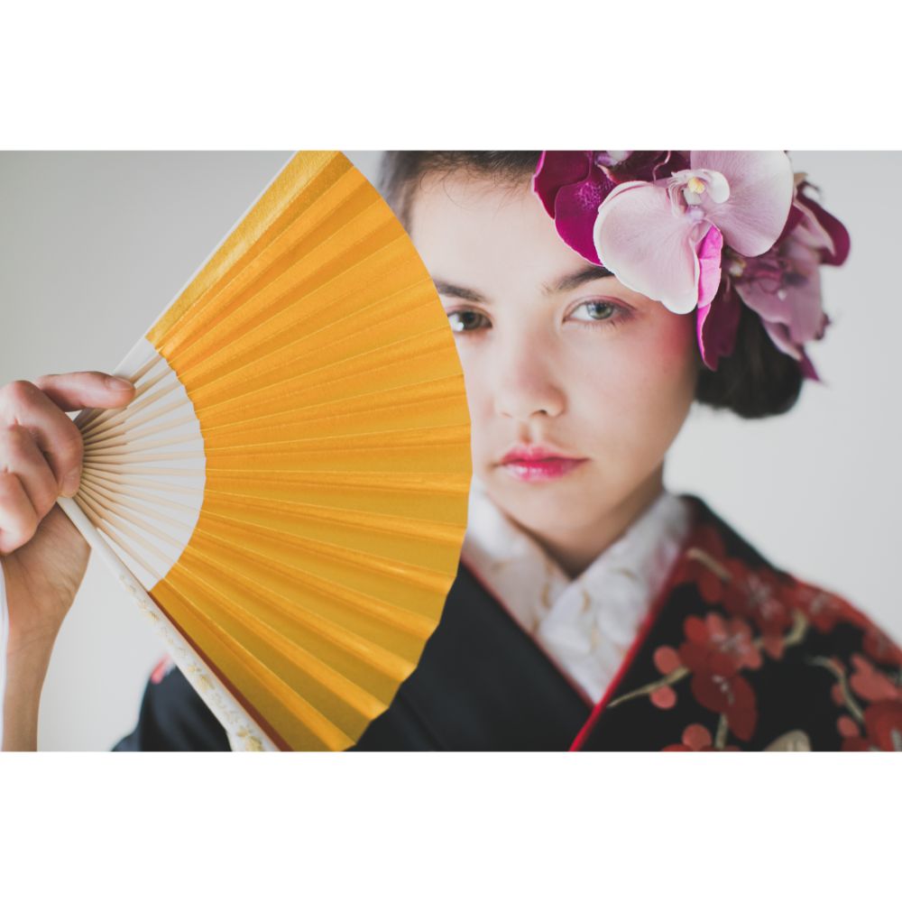 黒地手刺繍梅に鼓 【結婚式 和装 引き振袖 レンタル】