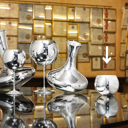 Silver Glass ボールカップグラス 7cm 【結婚式 ギフト 内祝い 結婚祝い 出産祝い オーダーメイド】