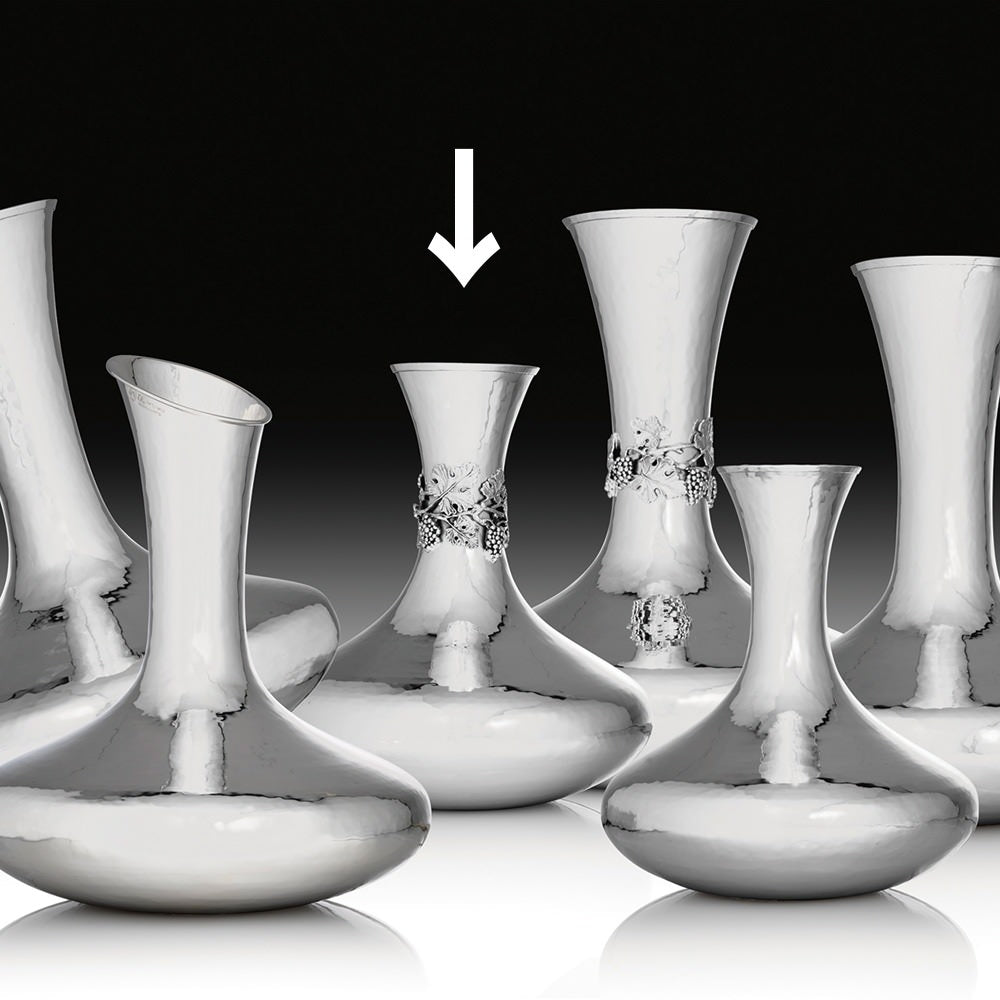 Silver Decanter uva-piccolo デカンター ウヴァ ピッコロ 【結婚式 ギフト 内祝い 結婚祝い 出産祝い オーダーメイド】