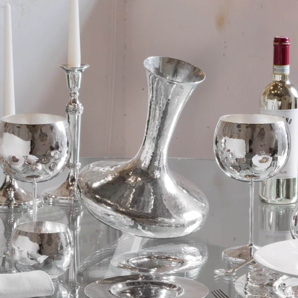 Silver Decanter trottola-grande デカンター トロットラ グランデ 【結婚式 ギフト 内祝い 結婚祝い 出産祝い オーダーメイド】