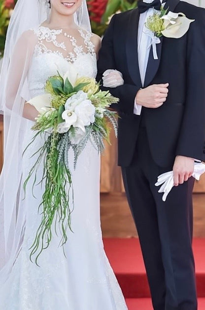 【造花・プリザーブド】オーダーブーケ(メールでのお打合せ)　【結婚式　フラワー　ブーケ　ブートニア】