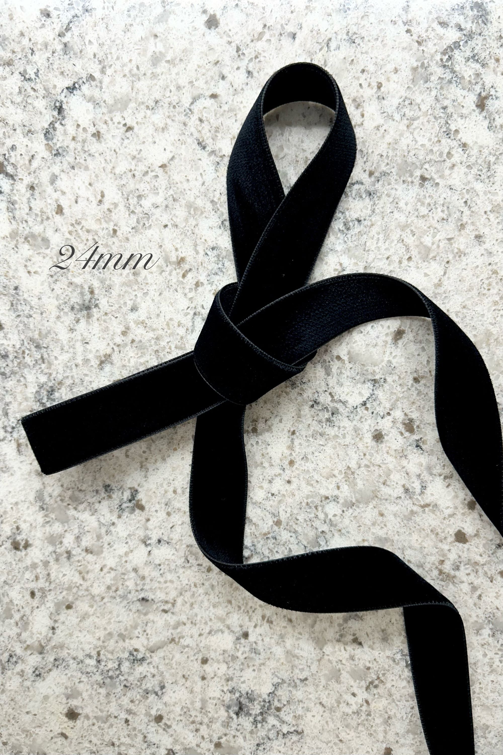 ダブルフェイスベルベットリボン ベロアリボン 24mm/36mm/48mm ≪BR-01