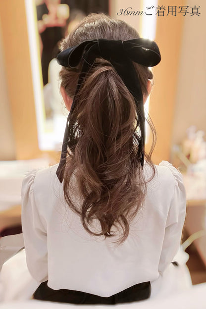 ダブルフェイスベルベットリボン ベロアリボン 24mm/36mm/48mm ≪BR-01≫【結婚式 ヘアアクセサリー】