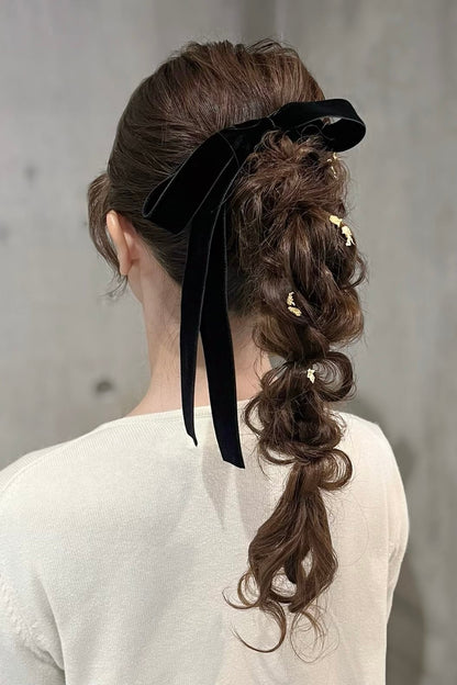 ダブルフェイスベルベットリボン ベロアリボン 24mm/36mm/48mm ≪BR-01≫【結婚式 ヘアアクセサリー】