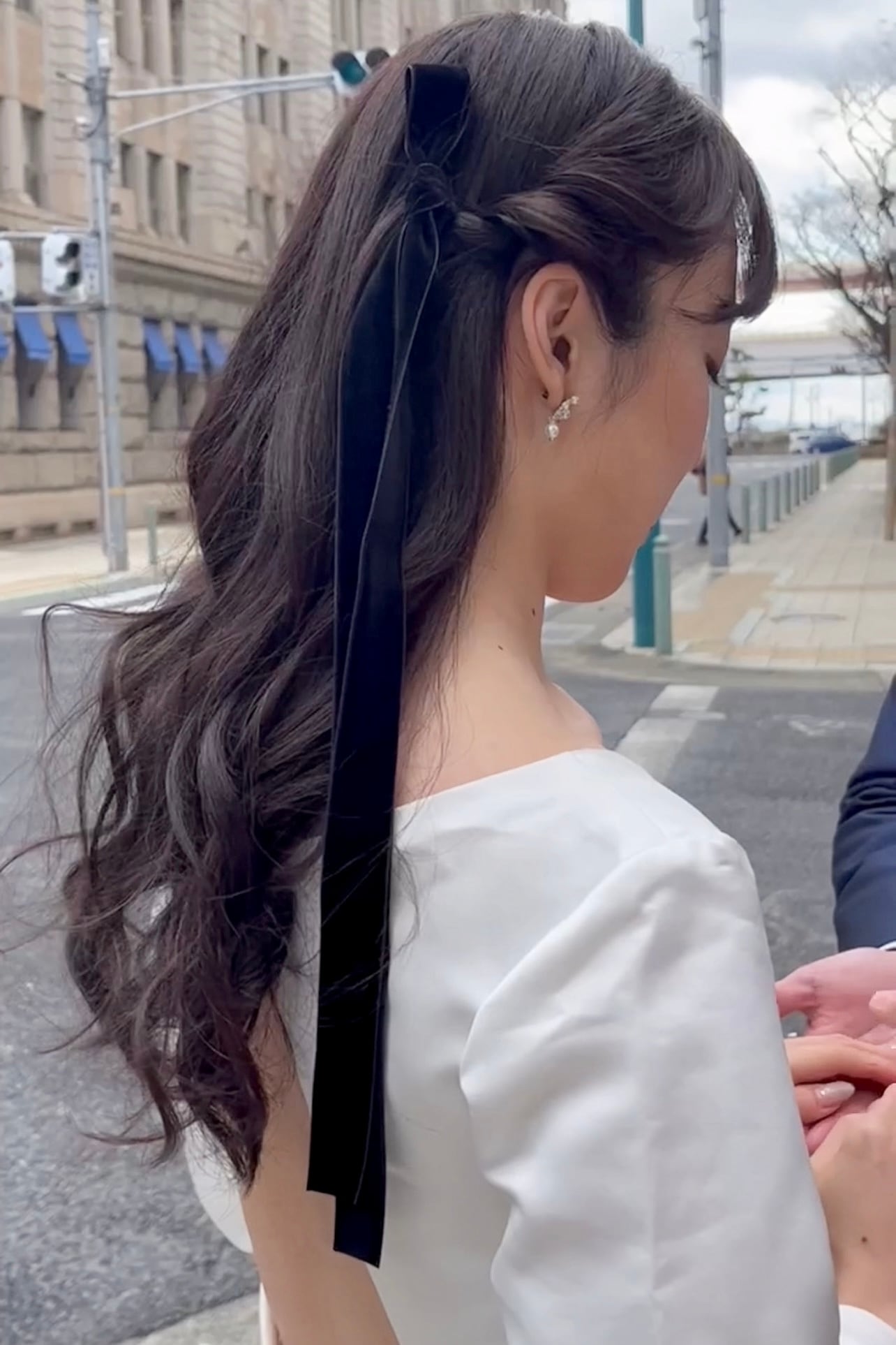 ダブルフェイスベルベットリボン ベロアリボン 24mm/36mm/48mm ≪BR-01≫【結婚式 ヘアアクセサリー】