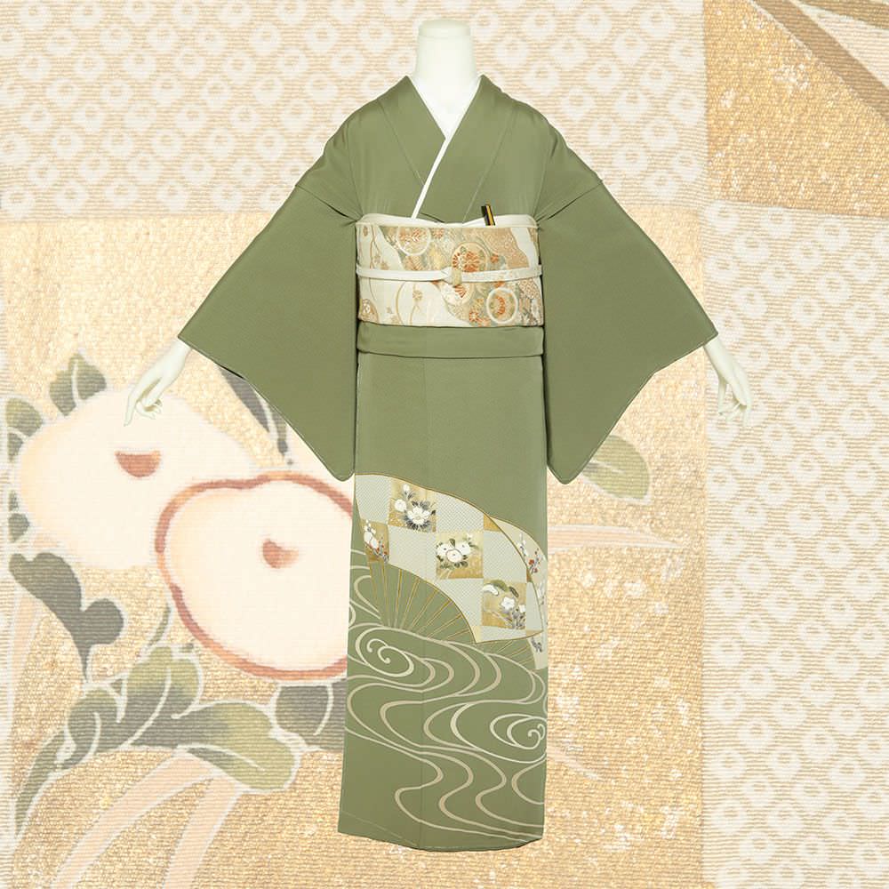 色留袖C-02-c 【結婚式 訪問着 色留袖 レンタル】