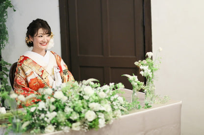 飛翔の慶:着付け1点(お引上げ込) 【結婚式 和装 色打掛 レンタル】