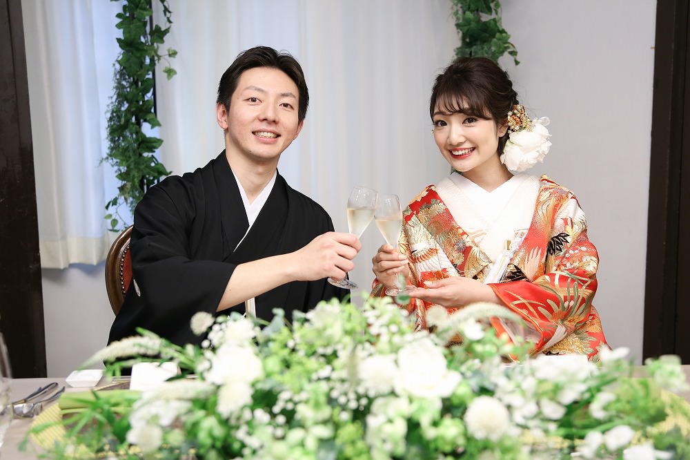 飛翔の慶:着付け1点(お引上げ込) 【結婚式 和装 色打掛 レンタル】
