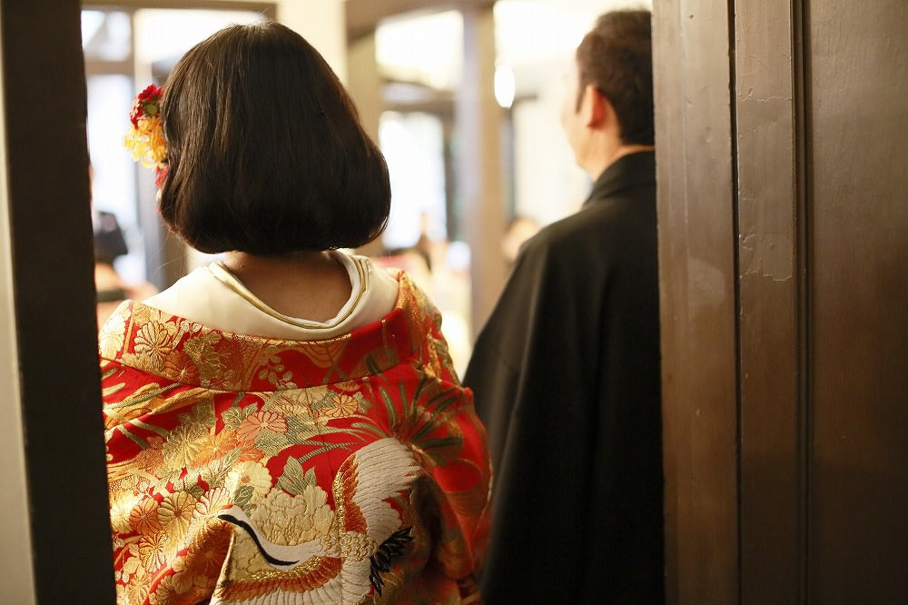 飛翔の慶:着付け1点(お引上げ込) 【結婚式 和装 色打掛 レンタル】