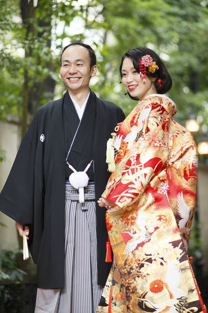 飛翔の慶:着付け1点(お引上げ込) 【結婚式 和装 色打掛 レンタル】