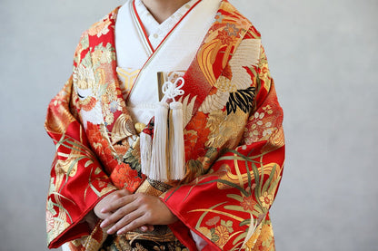 飛翔の慶:着付け1点(お引上げ込) 【結婚式 和装 色打掛 レンタル】