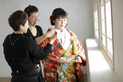 鴛鴦:着付け1点(お引上げ込) 【結婚式 和装 色打掛 レンタル】