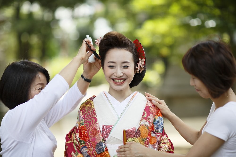 鴛鴦:着付け1点(お引上げ込) 【結婚式 和装 色打掛 レンタル】