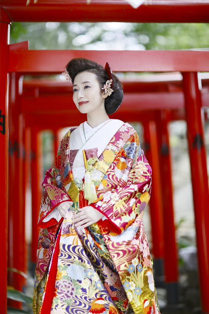 鴛鴦:着付け1点(お引上げ込) 【結婚式 和装 色打掛 レンタル】