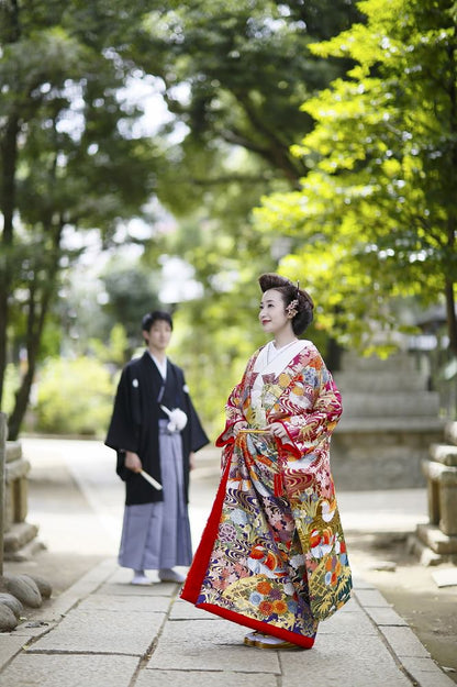 鴛鴦:着付け1点(お引上げ込) 【結婚式 和装 色打掛 レンタル】