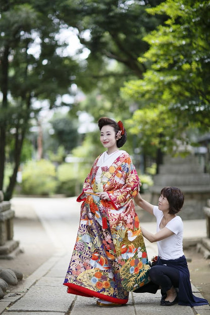 鴛鴦:着付け1点(お引上げ込) 【結婚式　和装　色打掛　レンタル】