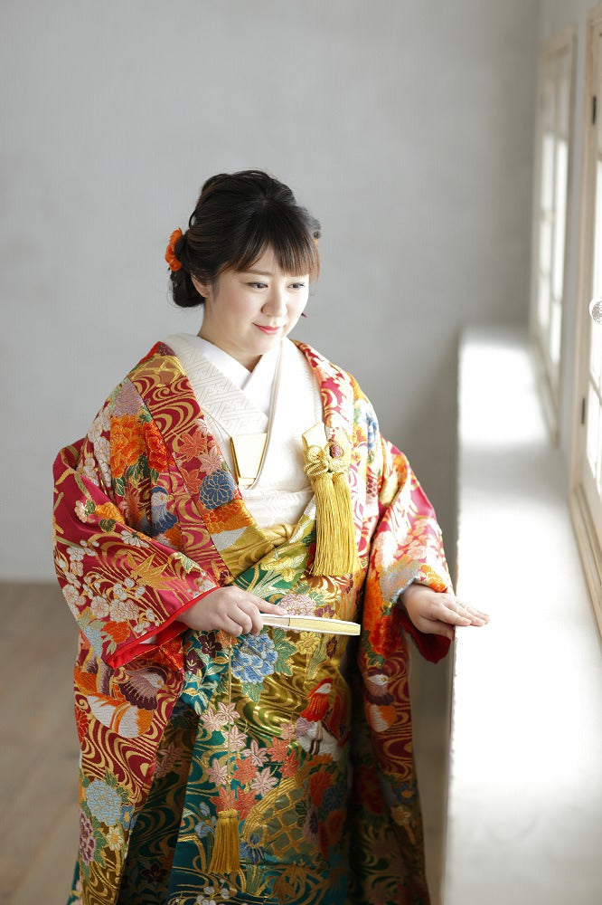 鴛鴦:着付け1点(お引上げ込) 【結婚式 和装 色打掛 レンタル】