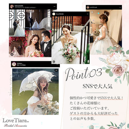 ステラクラウン・ゴールド【結婚式 ヘアアクセサリー】（C-07g）