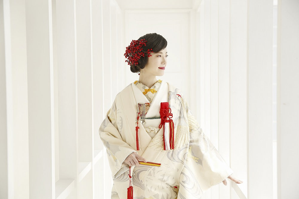 丹頂花菱:着付け1点(お引上げ込) 【結婚式 和装 白無垢 レンタル】