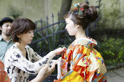 松華鶴舞:着付け1点(お引上げ込) 【結婚式 和装 色打掛 レンタル】