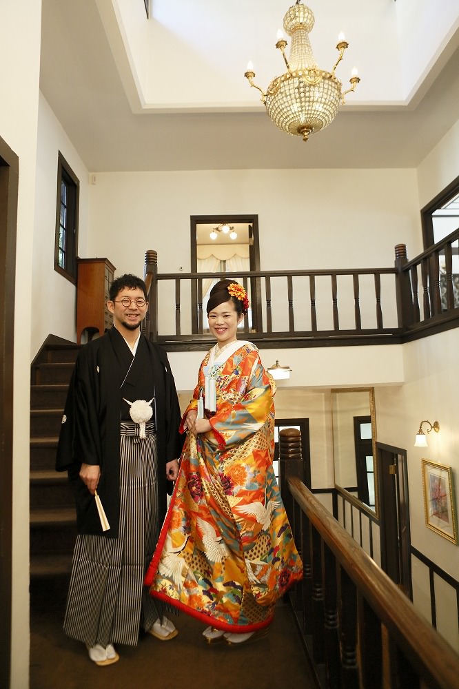 松華鶴舞:着付け1点(お引上げ込) 【結婚式 和装 色打掛 レンタル】