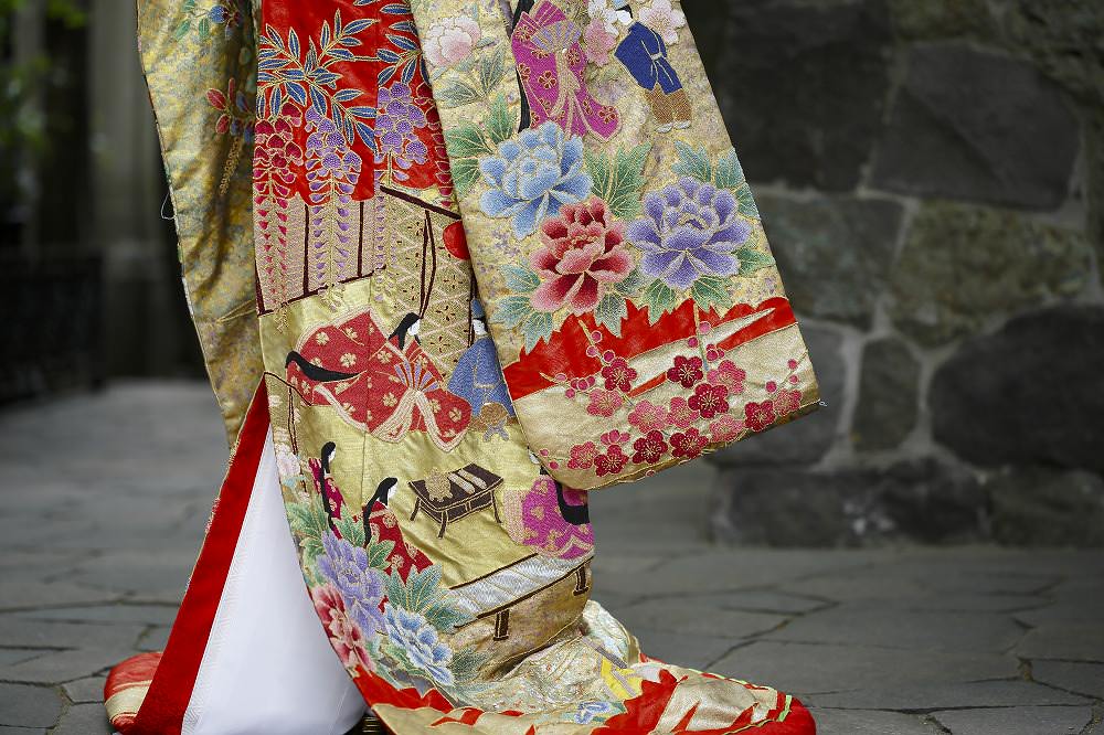 源氏物語:着付け1点(お引上げ込) 【結婚式 和装 色打掛 レンタル】