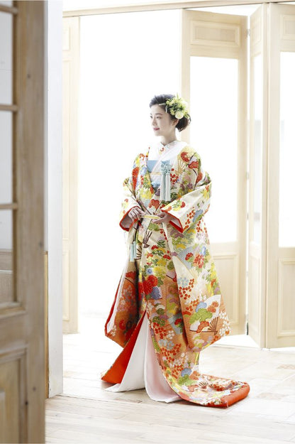 七種末廣:着付け1点(お引上げ込) 【結婚式 和装 色打掛 レンタル】