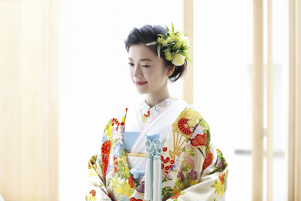 七種末廣:着付け1点(お引上げ込) 【結婚式 和装 色打掛 レンタル】