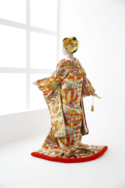 鼓揚羽:着付け1点(お引上げ込) 【結婚式 和装 色打掛 レンタル】