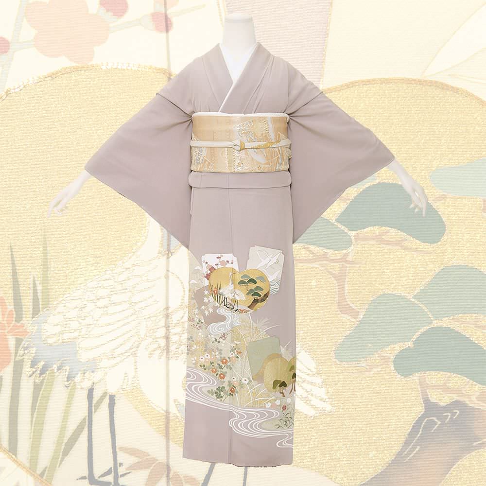 色留袖C-29-c 【結婚式 訪問着 色留袖 レンタル】