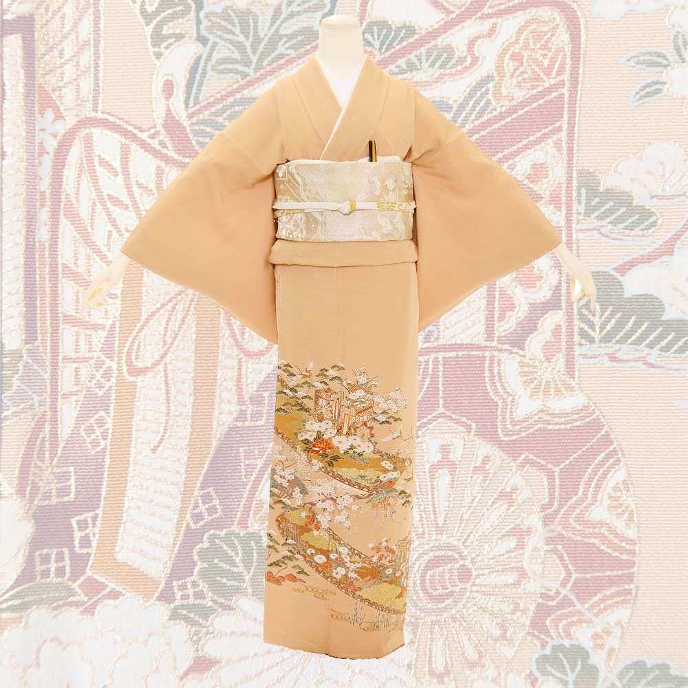 色留袖C-33-c 【結婚式 訪問着 色留袖 レンタル】