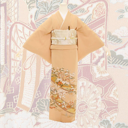 色留袖C-33-c 【結婚式 訪問着 色留袖 レンタル】