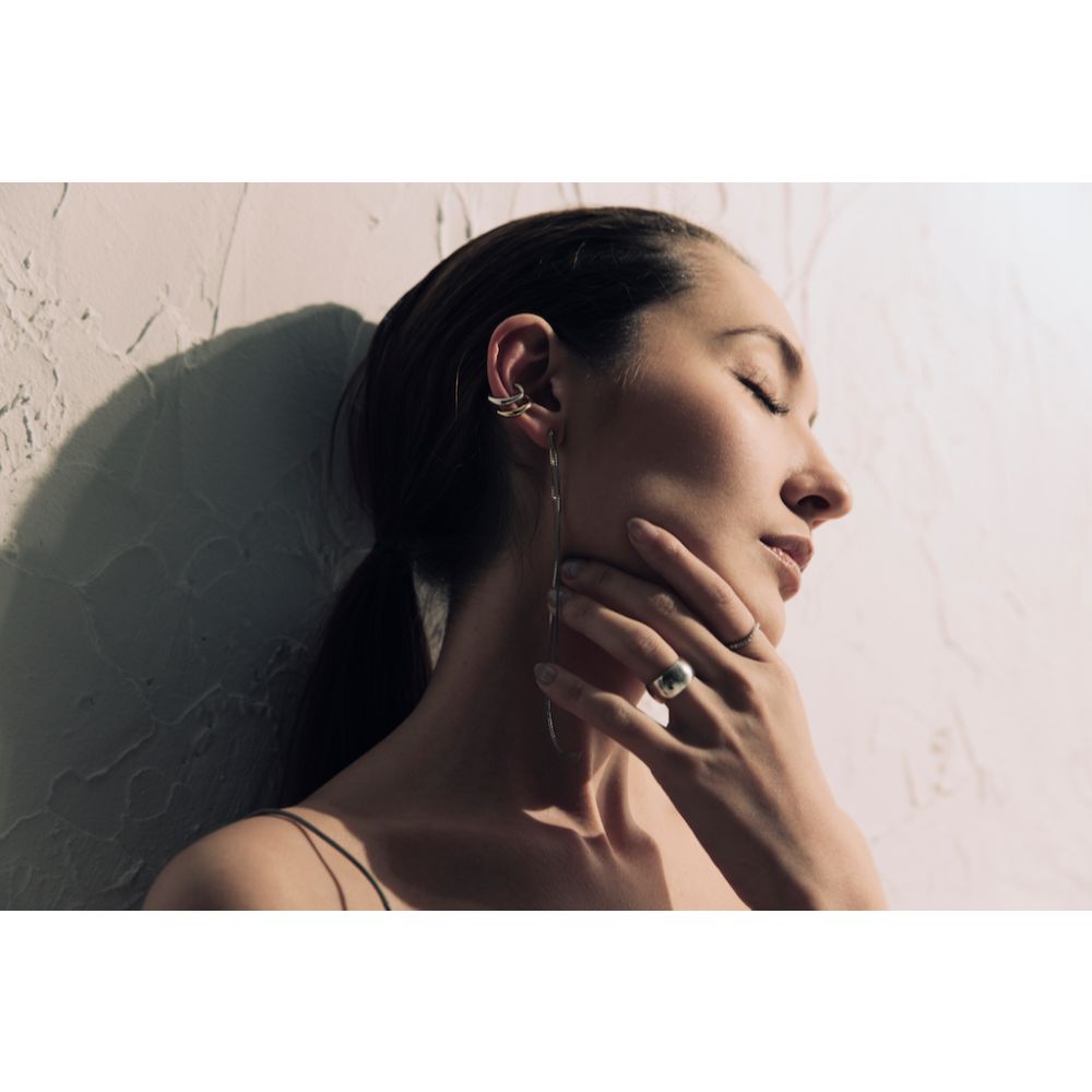 Little Twist Earcuff Silver/ブライダルアクセサリー 【結婚式 ピアス イヤリング】