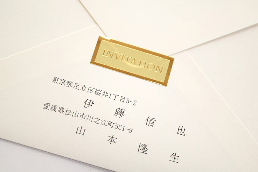 【結婚式 招待状セット】ウエディングチャーム ネイビー (印刷込み)【結婚式 ペーパー 招待状】