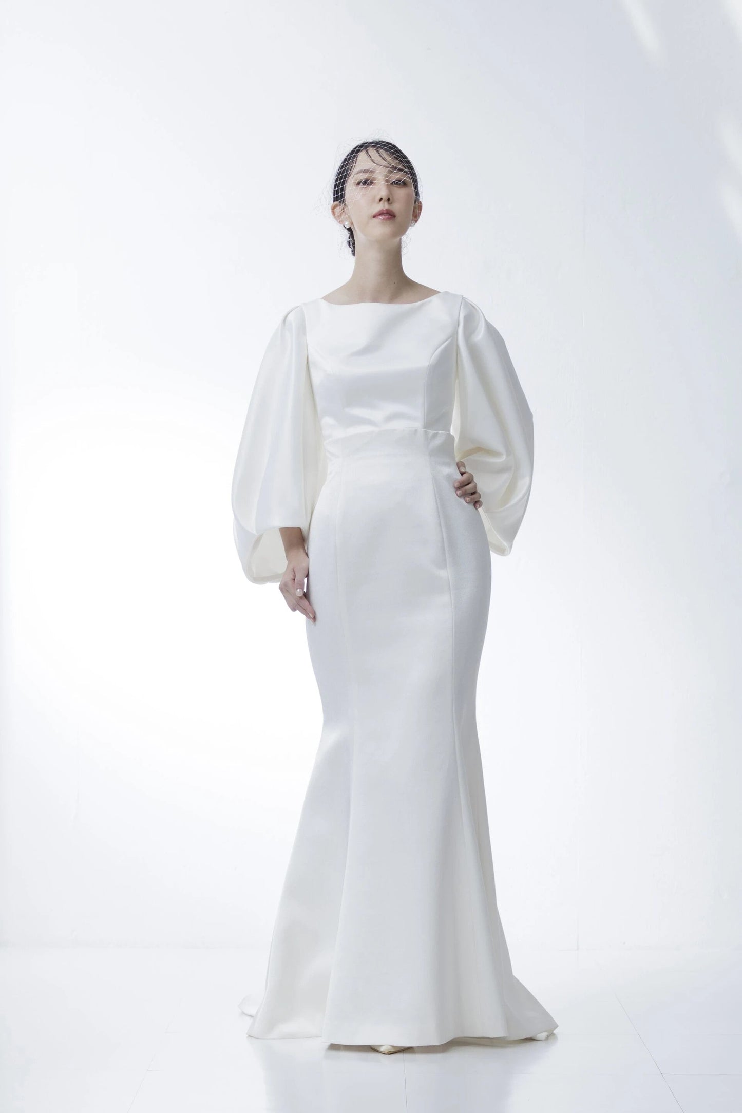 ビックパフスリーブ マーメイドドレス(haute couture)